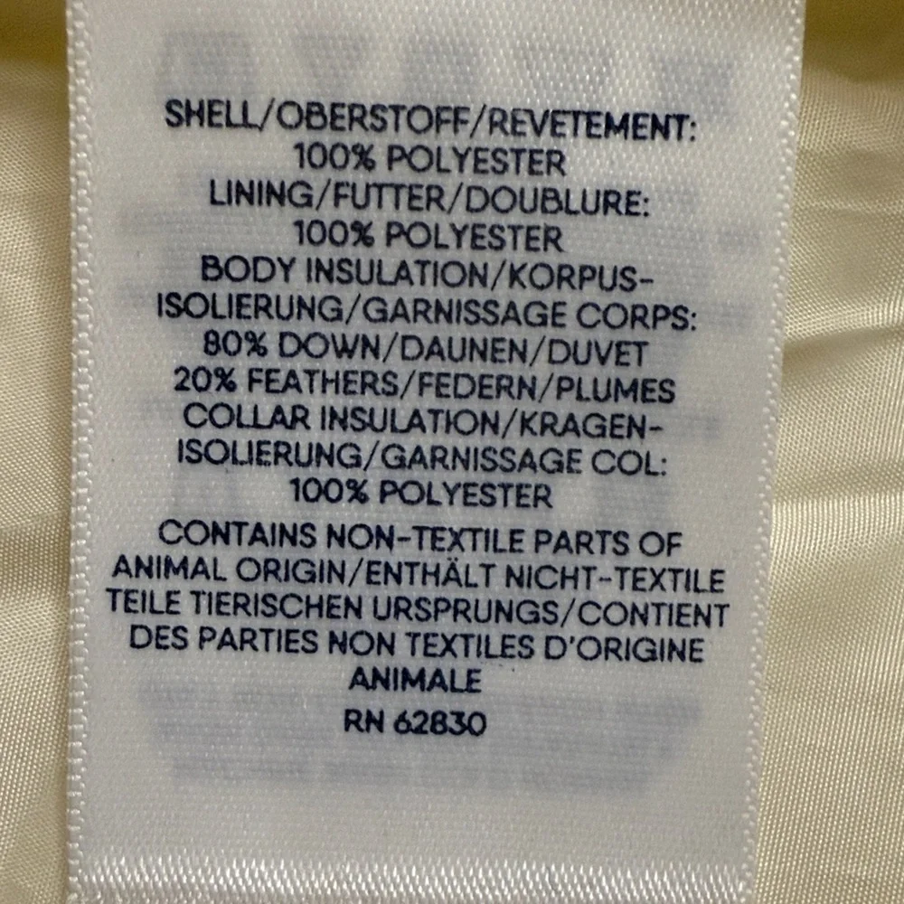 Lands' End Down Puffer Women's Vest 80% Down 20% feathers